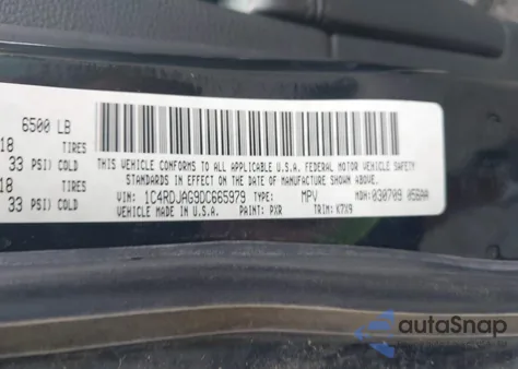 2013 Dodge Durango Sxt from USA, damaged, VIN 1C4RDJAG9DC665979